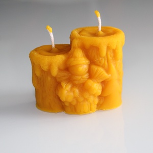 Karácsonyi ajándék hóember gyertyás díszdoboz - karácsony - karácsonyi ajándékozás - karácsonyi ajándékcsomagolás - Meska.hu