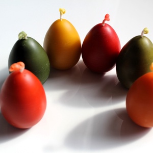 Húsvéti hímes tojás gyertya - otthon & életmód - gyertya, illat, aroma - gyertya - Meska.hu