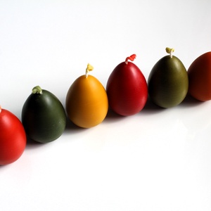 Húsvéti hímes tojás gyertya - otthon & életmód - gyertya, illat, aroma - gyertya - Meska.hu