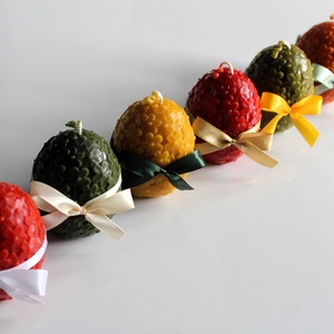 Húsvéti virágmintás tojás gyertya masnival - otthon & életmód - gyertya, illat, aroma - gyertya - Meska.hu