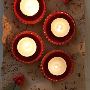 Adventi koszorú, Adventi asztali mécsestartó - karácsony - adventi díszek - adventi koszorú - Meska.hu