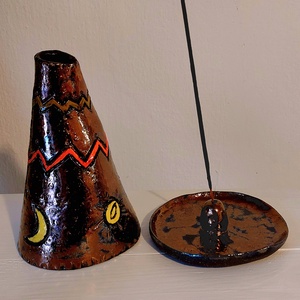 Füstölőtartó, Indián sátor füstölő - otthon & életmód - dekoráció - spiritualitás - füstölő és füstölőtartó - Meska.hu