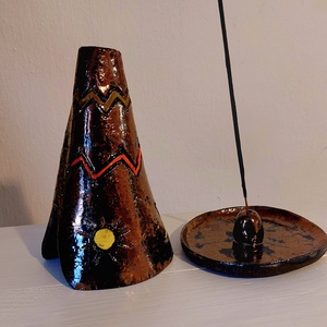 Füstölőtartó, Indián sátor füstölő - otthon & életmód - dekoráció - spiritualitás - füstölő és füstölőtartó - Meska.hu