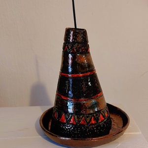 Füstölőtartó, Indián sátor füstölő - Meska.hu