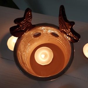 Adventi mécsestartó  - karácsony - karácsonyi lakásdekoráció - karácsonyi illatgyertya, mécses - Meska.hu