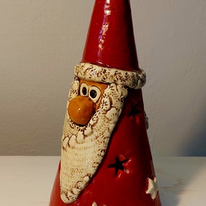 Kerámia Mikulás, mécsestartó - otthon & életmód - dekoráció - spiritualitás - füstölő és füstölőtartó - Meska.hu