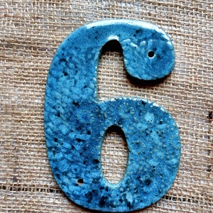 Kerámia házszám, Karácsony, Karácsonyi lakásdekoráció, Karácsonyi illatgyertya, mécses, Agyagozás, Kerámia, MESKA