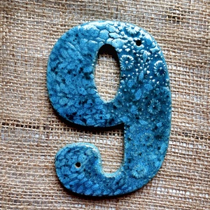 Kerámia házszám, Otthon & Életmód, Konyhafelszerelés, tálalás, Tálalás, Tányér & Étkészlet, Agyagozás, Kerámia, MESKA