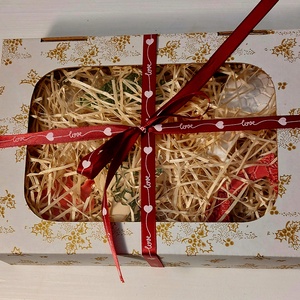 Kerámia fenyőfadísz díszdobozban,6dbos - otthon & életmód - konyhafelszerelés, tálalás - tálalás - kínálótál - Meska.hu