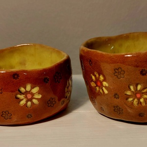 Kerámia kaspók, vagy kínáló tálkák - otthon & életmód - dekoráció - spiritualitás - füstölő és füstölőtartó - Meska.hu