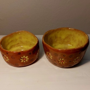 Kerámia kaspók, vagy kínáló tálkák - otthon & életmód - dekoráció - spiritualitás - füstölő és füstölőtartó - Meska.hu