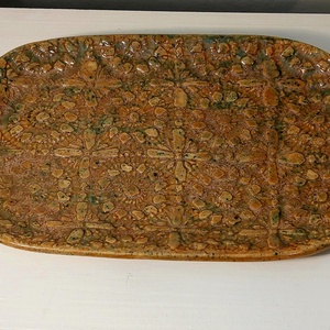 Kerámia ovális kínáló tál, Otthon & Életmód, Konyhafelszerelés, tálalás, Tálalás, Tányér & Étkészlet, Agyagozás, Kerámia, MESKA