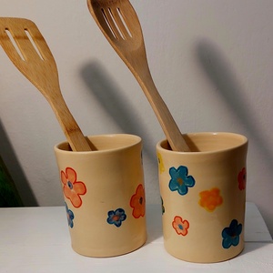 Kerámia fakanáltartók, evőeszköz tartók - otthon & életmód - konyhafelszerelés, tálalás - tálalás - tányér & étkészlet - Meska.hu