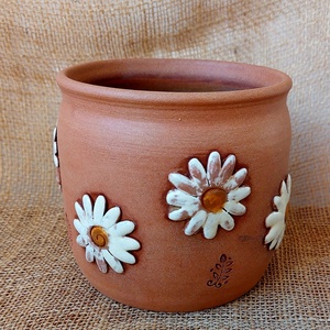 Kerámia kaspó - otthon & életmód - virágdekoráció - virágtartó - kaspó - Meska.hu