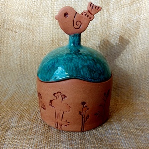 Kerámia cukorkatartó - otthon & életmód - konyhafelszerelés, tálalás - konyhai tárolás - fűszertartó - Meska.hu