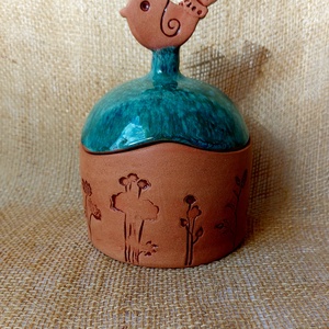 Kerámia cukorkatartó - otthon & életmód - konyhafelszerelés, tálalás - konyhai tárolás - fűszertartó - Meska.hu