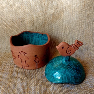 Kerámia cukorkatartó - otthon & életmód - konyhafelszerelés, tálalás - konyhai tárolás - fűszertartó - Meska.hu