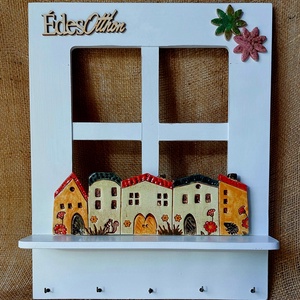 Fali kulcstartó , Otthon & Életmód, Dekoráció, Fali és függő dekoráció, Fali kulcstartó, Kerámia, MESKA