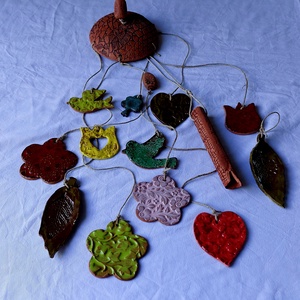 Kerámia szélcsengő - otthon & életmód - ház & kert - szélcsengő - Meska.hu