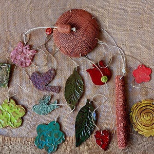 Kerámia szélcsengő - otthon & életmód - ház & kert - szélcsengő - Meska.hu