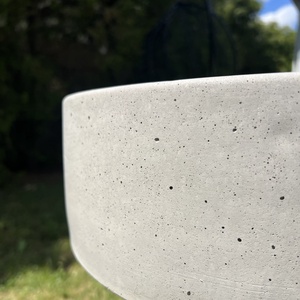 Beton mosdókagyló - Világosszürke - otthon & életmód - fürdőszoba - mosdótál - Meska.hu