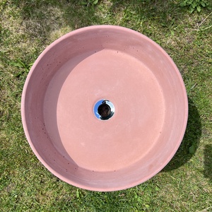 Beton mosdókagyló - Vörös, Otthon & Életmód, Fürdőszoba, Mosdótál, , MESKA