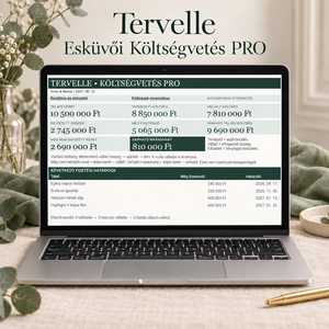 Tervelle Költségvetés PRO � automatizált esküvői költségvetés és fizetéskövető Google Sheetsben, Esküvő, Esküvői szett, Fotó, grafika, rajz, illusztráció, MESKA