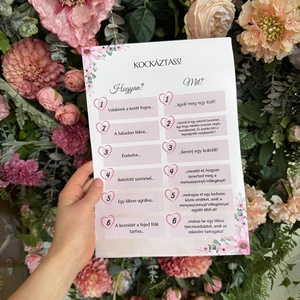 KOCKÁZTASS! lánybúcsús játék - esküvő - lánybúcsú - Meska.hu