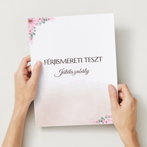 FÉRJISMERETI TESZT - lánybúcsús játék, Esküvő, Lánybúcsú, Fotó, grafika, rajz, illusztráció, MESKA