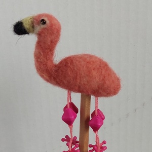 Flamingó, nemez ceruzafigura  - otthon & életmód - papír, írószer - ceruza & toll - Meska.hu