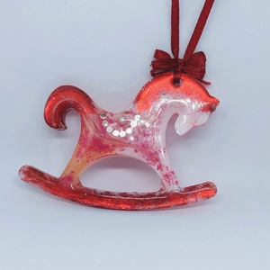 Hintaló karácsonyi dísz - karácsony - karácsonyi lakásdekoráció - karácsonyfadíszek - Meska.hu