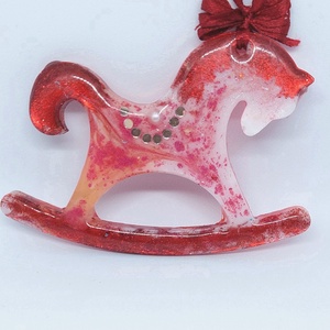 Hintaló karácsonyi dísz - Meska.hu