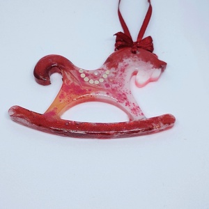 Hintaló karácsonyi dísz - karácsony - karácsonyi lakásdekoráció - karácsonyfadíszek - Meska.hu