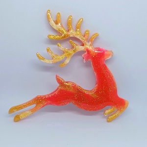 Rózsaszín csodaszarvas -karácsonyi dísz  - Meska.hu