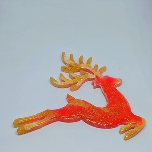 Rózsaszín csodaszarvas -karácsonyi dísz  - karácsony - karácsonyi lakásdekoráció - karácsonyfadíszek - Meska.hu