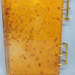 Nyárfény Notesz  Valódi virágokkal és aranyfóliával - otthon & életmód - papír, írószer - jegyzetfüzet & napló - Meska.hu