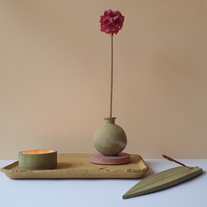 Beton füstölőtartó - 25 cm - otthon & életmód - dekoráció - spiritualitás - füstölő és füstölőtartó - Meska.hu