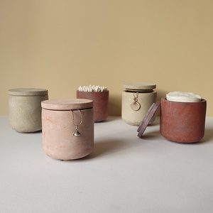 Fedeles beton dobozka - Átmérő: 7,5 cm - Meska.hu