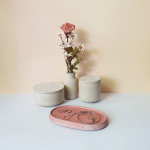Beton tálca - 17 cm x 11,5 cm - otthon & életmód - dekoráció - asztal és polc dekoráció - dekorációs tál, tartó - Meska.hu