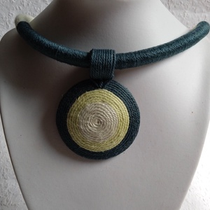 MOHA OGEL fonal nyaklánc, textil nyaklánc, textil ékszer, fonal ékszer - Meska.hu