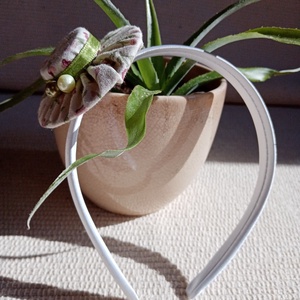 Virágos kalapos hajráf, hajpánt - Meska.hu