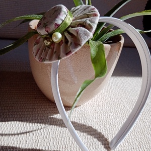 Virágos kalapos hajráf, hajpánt - ruha & divat - hajdísz & hajcsat - hajráf & hajpánt - Meska.hu