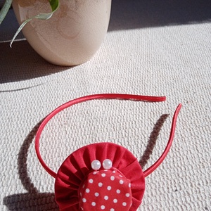 Piros pöttyös kalapos hajráf, hajpánt - ruha & divat - hajdísz & hajcsat - hajráf & hajpánt - Meska.hu