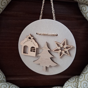 Karácsonyi ajtódísz - karácsony - karácsonyi lakásdekoráció - karácsonyi ajtódíszek - Meska.hu