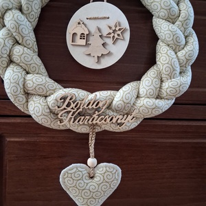 Karácsonyi ajtódísz - karácsony - karácsonyi lakásdekoráció - karácsonyi ajtódíszek - Meska.hu