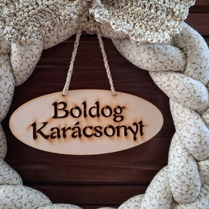 Karácsonyi ajtódísz - karácsony - karácsonyi lakásdekoráció - karácsonyi ajtódíszek - Meska.hu