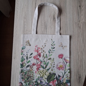Virágos bevásárló táska/ bevásárló szatyor - táska & tok - bevásárlás & shopper táska - shopper, textiltáska, szatyor - Meska.hu