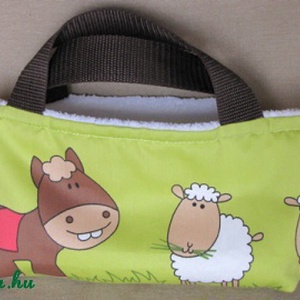 Tojásgyűjtő húsvéti táska gyerekeknek, bárányos-lovacskás - Meska.hu
