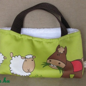 Tojásgyűjtő húsvéti táska gyerekeknek, bárányos-lovacskás -  - Meska.hu