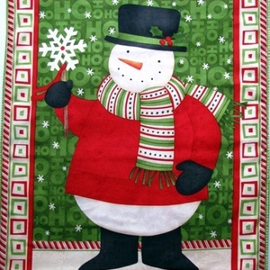 Hóemberes falvédő, textilkép - Meska.hu